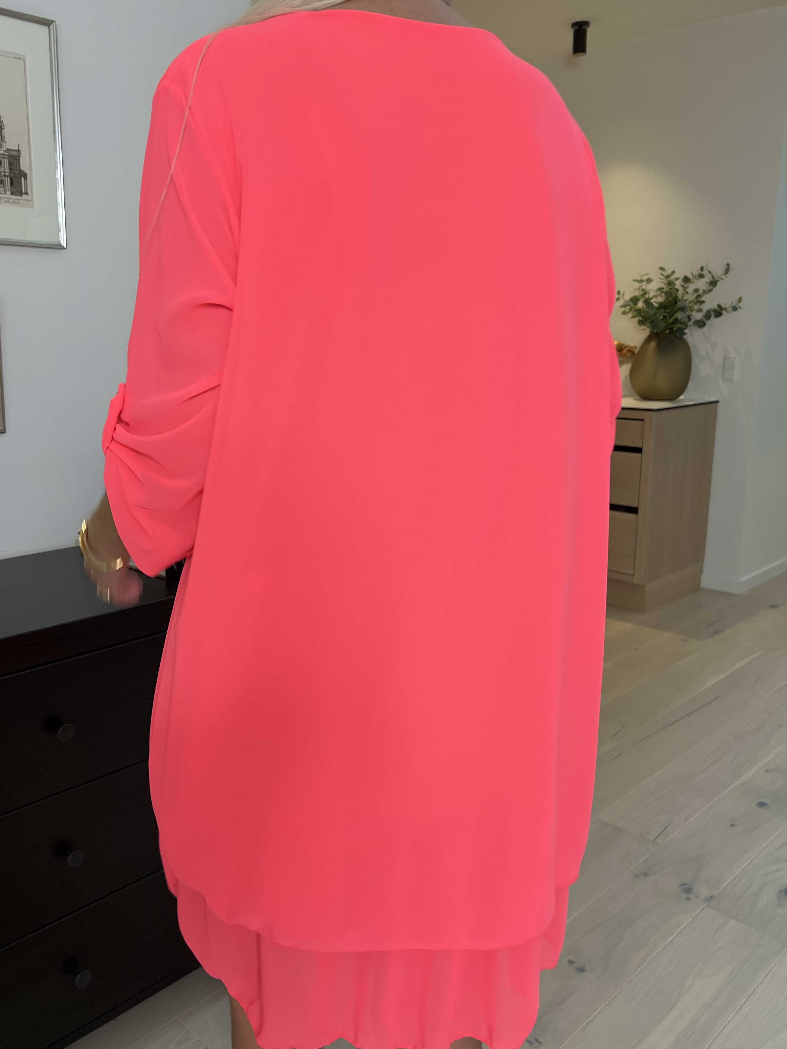 Jill - Chiffongtunika med underkjol i viskos